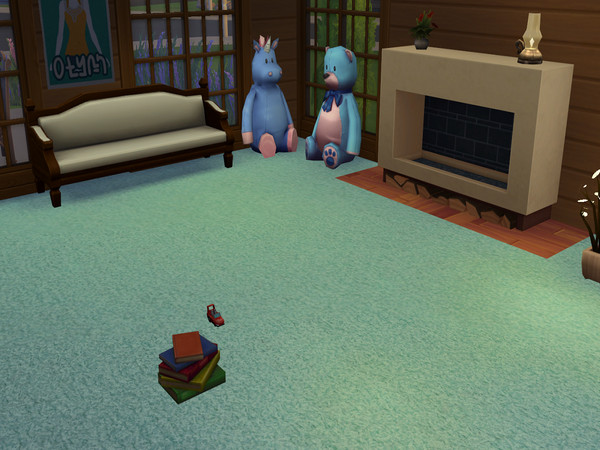 Sims 4 — Moss Carpet by abormotova2 — Standard cut pile carpet in the colour of Moss