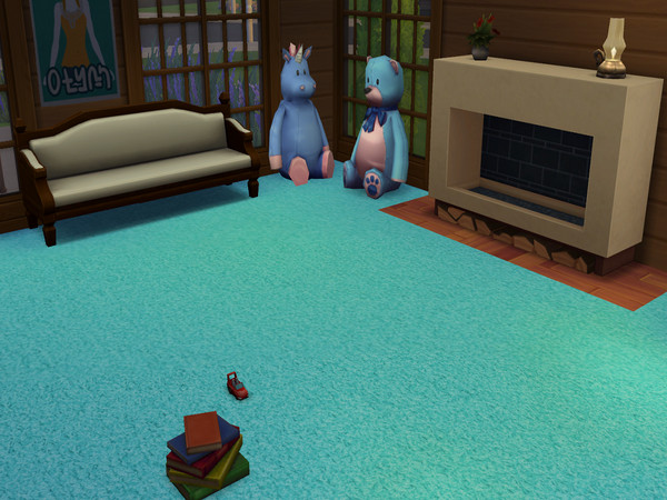 Sims 4 — Ice Carpet by abormotova2 — Standard cut pile carpet in Ice colour