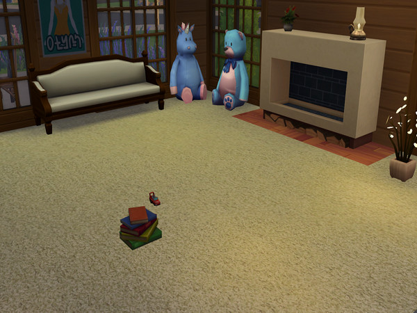 Sims 4 — Creme Carpet by abormotova2 — Standard cut pile carpet in a creme colour