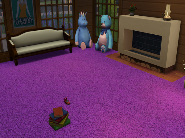 Sims 4 — Violet Carpet. by abormotova2 — Standard Cut Pile Carpet in Violet