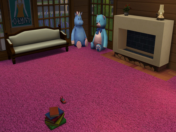 Sims 4 — Burgundy Carpet. by abormotova2 — Standard Cut Pile Carpet in Burgundy