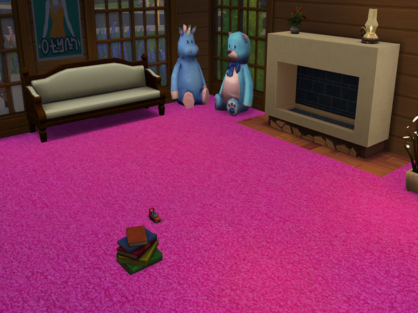 Sims 4 — Cool Pink Carpet by abormotova2 — Standard Cut Pile Carpet in Cool Pink