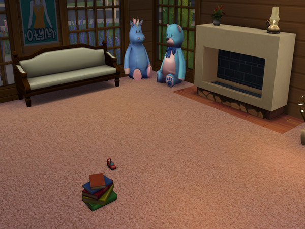 Sims 4 — Soft Rose Carpet by abormotova2 — Standard Cut Pile Carpet in Soft Rose