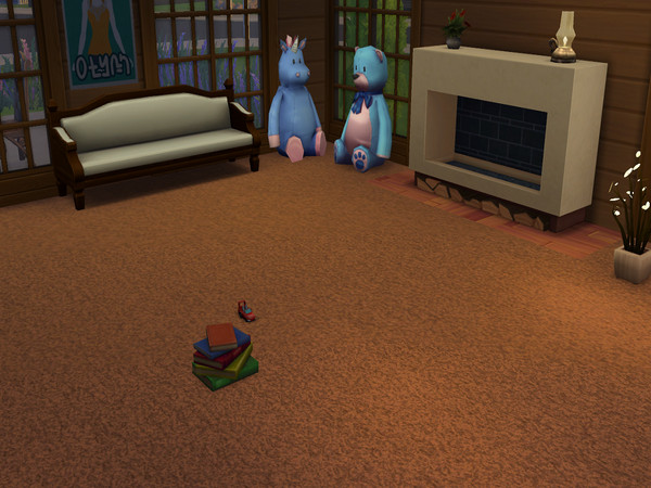 Sims 4 — Rust Tone Carpet by abormotova2 — Standard Cut Pile Carpet in Rust