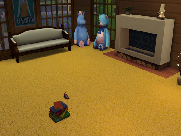 Sims 4 — Warm Yellow Carpet by abormotova2 — Standard Cut Pile Carpet in Warm Yellow