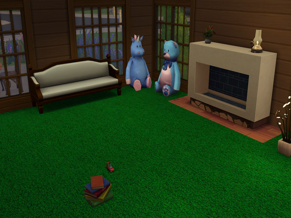 Sims 4 — Deep Green Carpet by abormotova2 — Standard Cut Pile Carpet in Depp Green