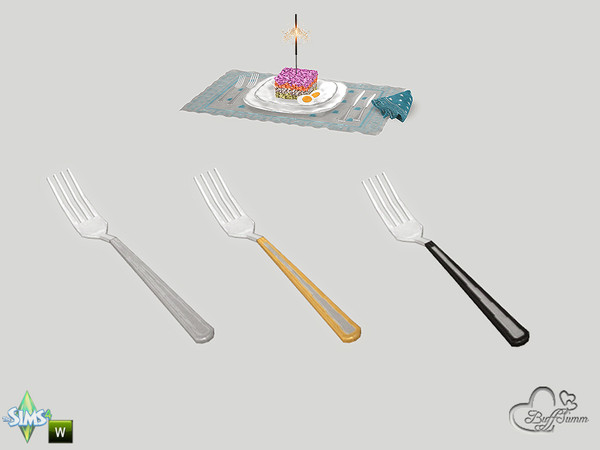 Sims 4 — New Year Fork Large by BuffSumm — May your New Year be filled with adoration, happiness, warmth and cheer; and