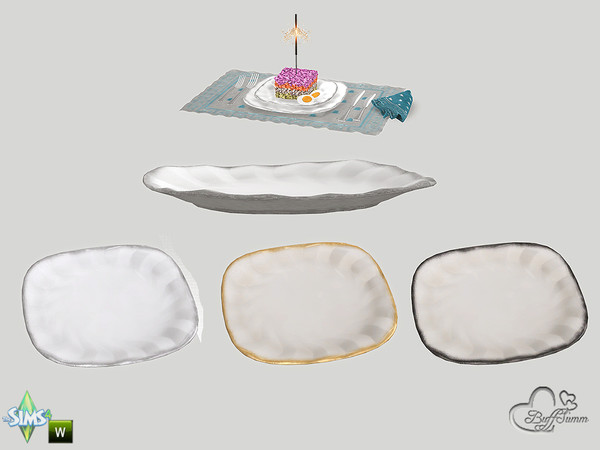 Sims 4 — New Year Plate Large by BuffSumm — May your New Year be filled with adoration, happiness, warmth and cheer; and