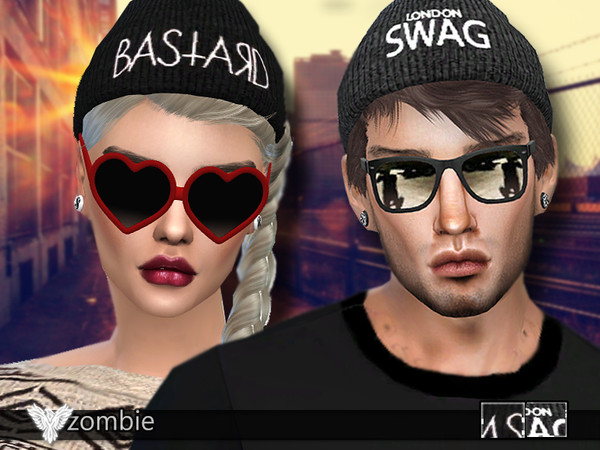 Sims 4 — PZC_Cool Beanies Pack 03 by Pinkzombiecupcakes — No custom thumbnail so you can have a better preview of each