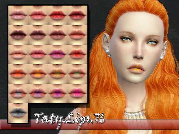 Sims 4 — [Ts4]Taty_Lips_76 by tatygagg — -Female -Human -Teen to Elder