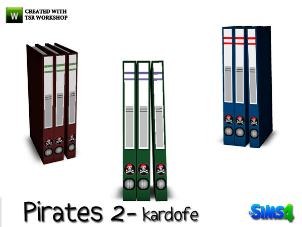 Sims 4 — kardofe_Pirates2_Filers by kardofe — Group file cabinets on three different colors 