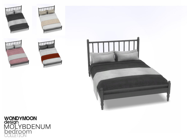 Sims 4 — Molybdenum Bed Blanket by wondymoon — - Molybdenum Bedroom - Bed Blanket - Wondymoon|TSR - Dec'2015