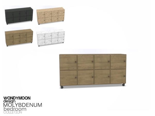 Sims 4 — Molybdenum Dresser by wondymoon — - Molybdenum Bedroom - Dresser - Wondymoon|TSR - Dec'2015