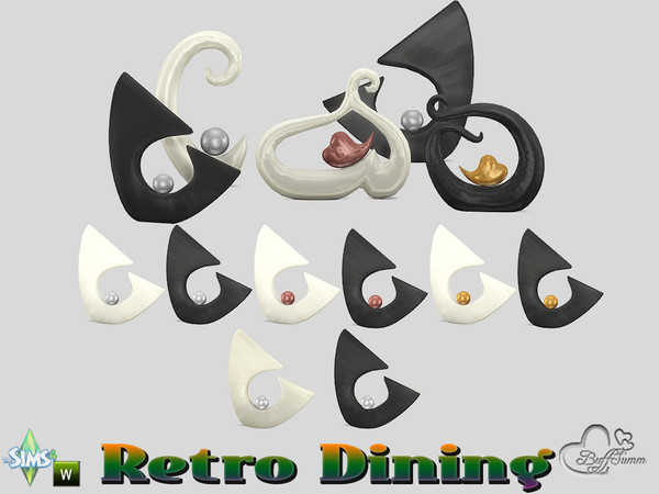 Sims 4 — Retro Dining Figurine v5 by BuffSumm — Traveling back in time.... Retro Dining... Stylish, Colorful, just Retro