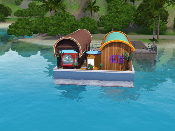Sims 3 — Floating Vardo by Drguyks2 — Now your family can live an authentic Traveller life in an honest to goodness