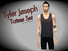 Sims 4 — Tyler Joseph Tattoo Set by saraadianee — I saw that LiliSimmer created Josh Dun's Tattoo's and I wanted both, so