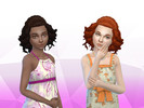 Sims 4 — Soft Curls for Girls by KiaraZurk — Curls for girls. I hope you enjoy! Available in default textures, all