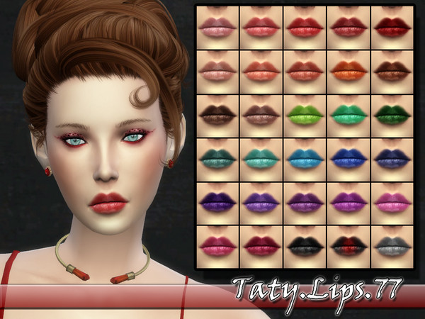 Sims 4 — [Ts4]Taty_Lips_77 by tatygagg — -Female -Human -Teen to Elder