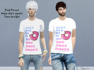 Sims 4 — Diet Donut Male shirt by itsmissmoon — Why diet when you can have donuts?