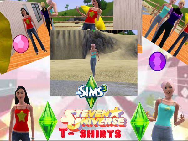Sims 3 — Su nerd t-shirts by Beepuppycat — Steven Universe inspired T-shirts for female young adults!