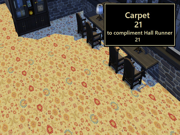 Sims 4 — Carpet 21 by abormotova2 — Carpet to match Hall Runner 21