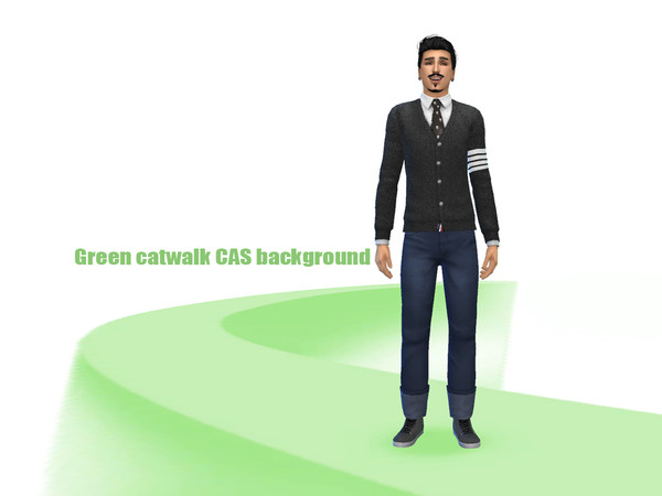 Sims 4 — Green Cat Walk CAS Background by Vyuna — Green version of the Cat Walk background for your CAS! comes in a total