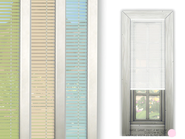 Sims 4 — Vintage Vista 23 Blind Mesh by DOT — Vintage Vista 23 Blind Mesh by DOT of The Sims Resource