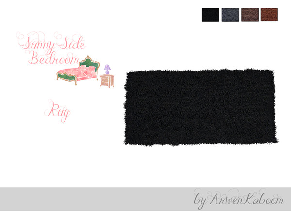 Sims 4 — Sunny Side - Rug by ArwenKaboom — Sunny side rug in four recolors. 