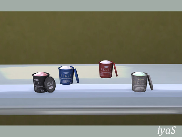 Sims 4 — Body Conditioner by soloriya — A tin of creamy moisturising body conditioner from Belle cosmetics. Part of BELLE