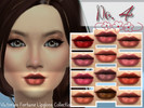 Sims 4 — Victorias Fortune Lipgloss No. 4 by fortunecookie1 — Here are 12 new plump lip shades with luscious color! I