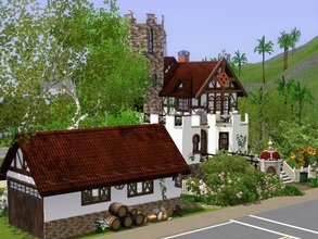 Sims 3 — Brightness Castle by wiederhoren2 — Gorgeous castle with living space, featuring one bedroom, one bathroom.