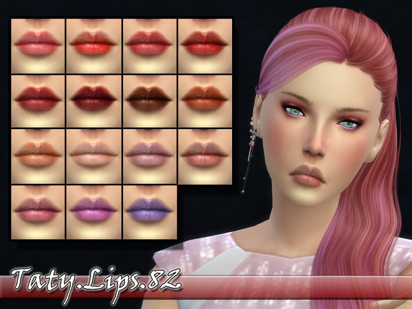 Sims 4 — [Ts4]Taty_Lips_82 by tatygagg — -Female -Human, Alien -Teen to Elder