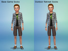 Sims 4 — Outdoor Retreat Socks Conversion for Children(Unisex) by Dragonbowl5672 — Outdoor Retreat needed A conversion of