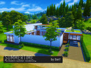 Sims 4 — Summertime, a Modern Summer Residence by DanT — A modern summer residence for you Sims to enjoy! The house has 3