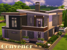 Sims 4 — Convenor by Alan-is — A beautiful and stylish modern house where multiple roof lines at different levels shows