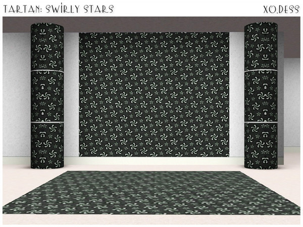 Sims 3 — Dess_Swirly Stars. by Xodess — Swirly Stars texture... part of my - TARTAN - set. How to find it in game: After
