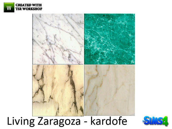 Sims 4 — kardofe_Living Zaragoza_Marble tile by kardofe — Large ground marble tiles