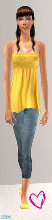 Sims 2 — Basic Set - Yellow by simal10 — 4 outfits for your simmies. No mesh needed. Enjoy! 