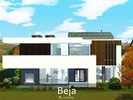 Sims 3 — Beja by -Jotape- — Beja is a minimalist and modern house. This house is equipped with central heating. Features