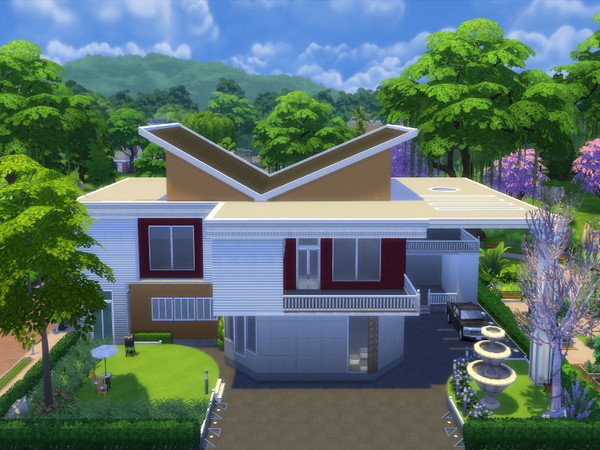 Sims 4 — Summerdream by Kari_0892 — A sweet Medium House for up to 5 Family Members, depends on how many Rooms you