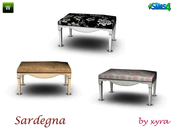 Sims 4 — xyra Sardegna chair by xyra332 — classic style chair, new mesh and in 3 different colors