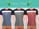 Sims 4 — Simple T-Shirts by Layneth — For Male. Age Appropiate: Teen, Young Adult, Adult and Elder. Outfit Type: