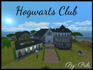 Sims 4 — Hogwarts Club by Prih_ — A clubhouse inspired by the accommodations at Hogwarts. Lock a door of the houses so