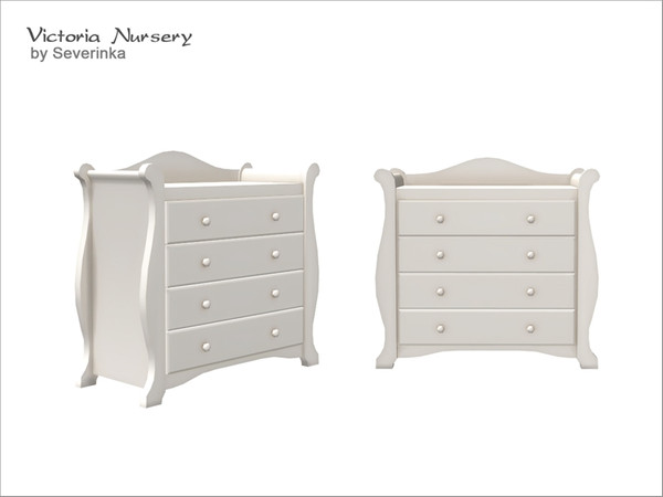 Sims 4 — [VictoriaNursery] Dresser by Severinka_ — Dresser a set of 'Victoria Nursery' 1 color Fixed shadow 16.04.18