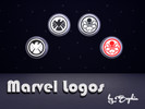 Sims 4 — Marvel Logo Signs by nevaehrolleh — Created for: The Sims 4 Signs Including 4 patterns. S.H.I.E.L.D. or Hydra,