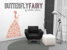 Sims 4 — Wallstencil The Butterflyfairy by MorticaManson — This wallstencil includes 4 swatches: black, pink and two