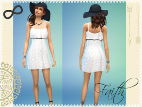 Sims 4 — Dress of lace in color lard by Sol_Altamiranda0000 — Dress of lace in color lard