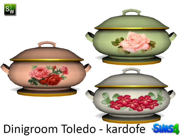 Sims 4 — kardofe_Dinigroom Toledo_Tureen by kardofe — Porcelain tureen, made together with the salad bowl