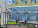 Sims 4 — Angelic Build Set in Basic Colors by D2Diamond — This set has a variety of windows, of various lengths,