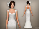Sims 3 — Wedding dress 48 by BEO — - Dress presented in 1 variant. - Recolorable. - Not valid for random. - Not valid for